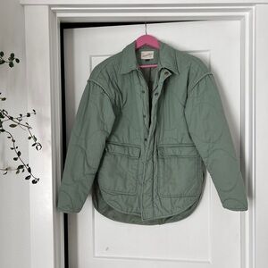 Warm Green Quilted Jacket